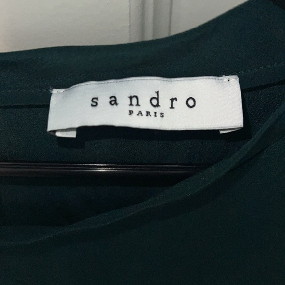 Sandro Emerald Blouse with back Keyhole - Picture 2 of 3
